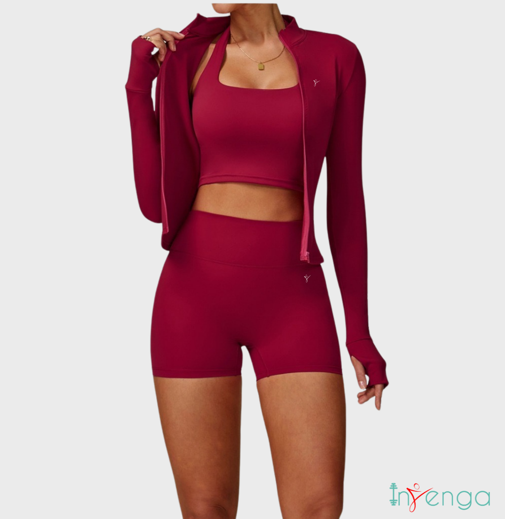 Ndiigwedha Jacket Set (Maroon)